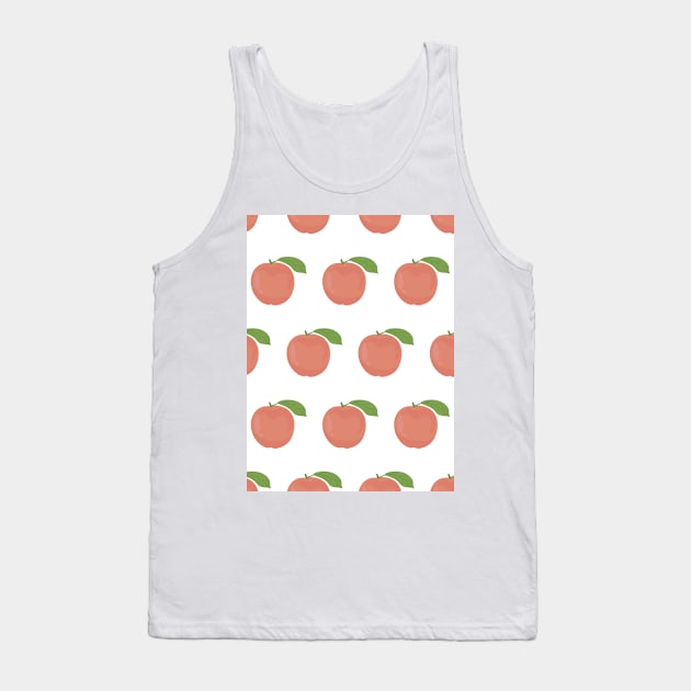 Peach Pattern Tank Top by NewburyBoutique